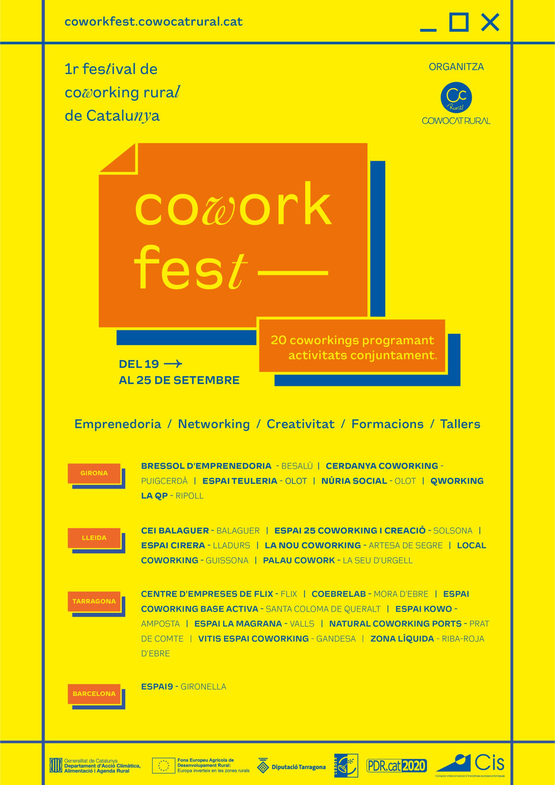Cowocat_Rural presenta el Coworkfest, el primer festival de coworking rural de Catalunya